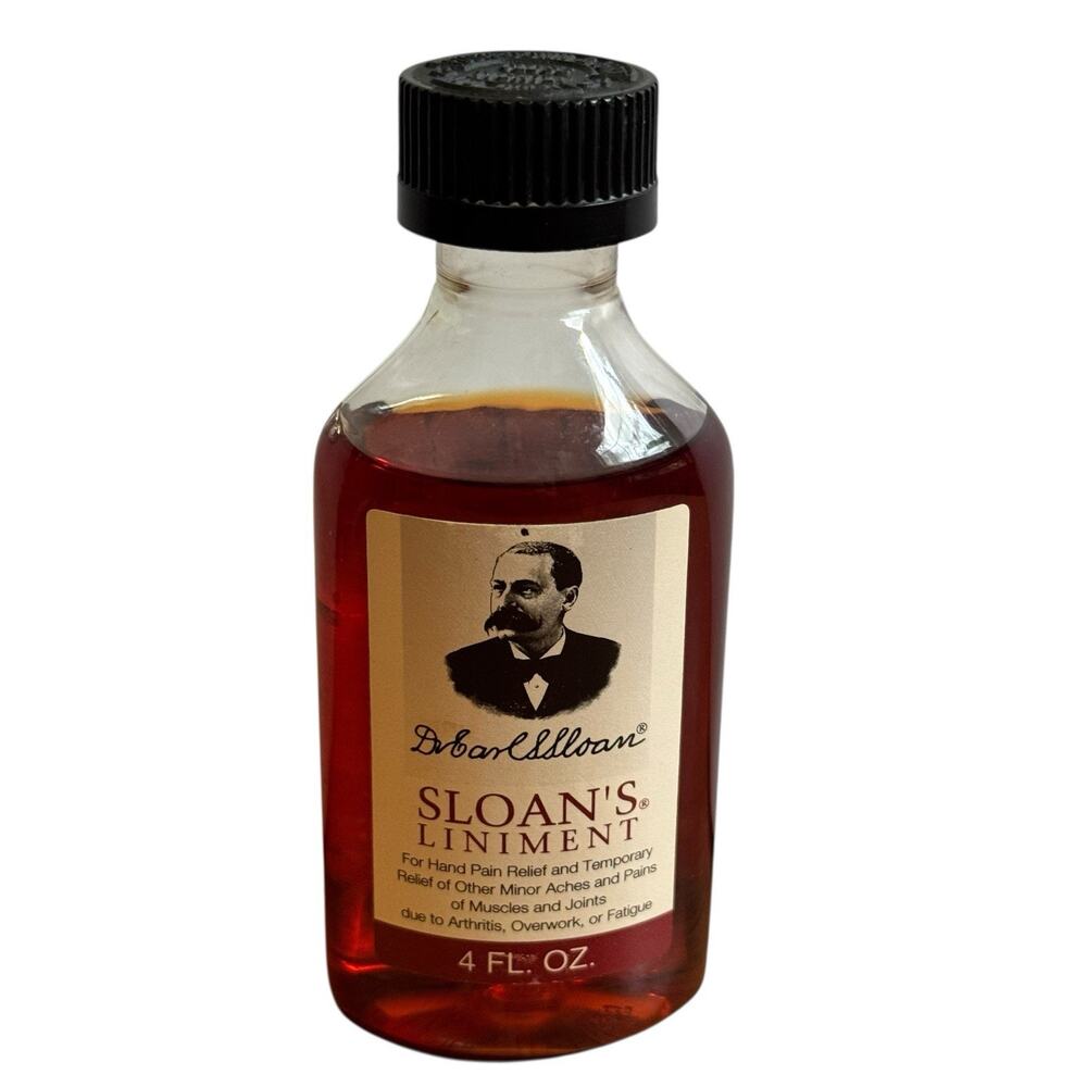 Vintage Bottle Of Sloan's Liniment 4 Fl Oz 1994